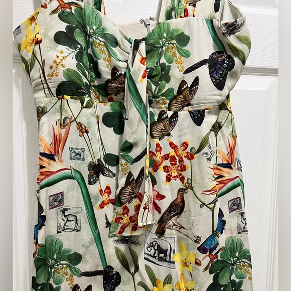 100% SILK SHELL SCARF PRINTED DRESS - Picture 6 of 6